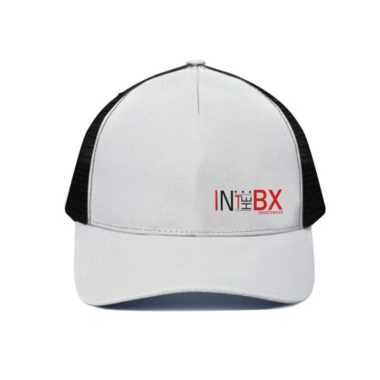 Unisex Peaked Cap With Black Half-mesh - Image 2